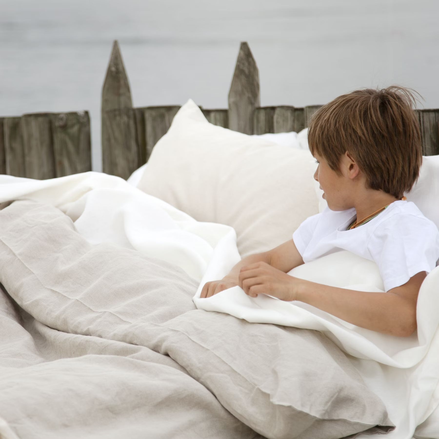 Leinen Bettwäsche Organic Linen "Heritage Oyster"