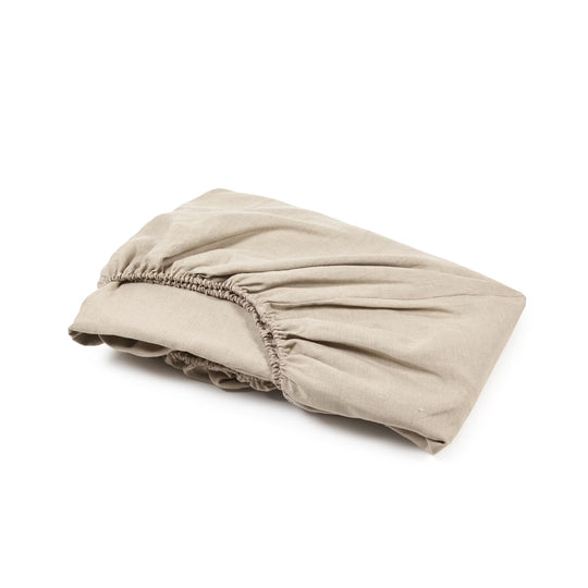 Cearșaf de pat cu elastic din in "Heritage" Flax