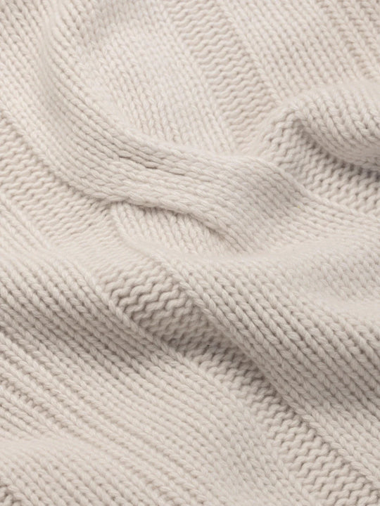 Strickdecke aus 100% Kaschmir "Chalet Dust"