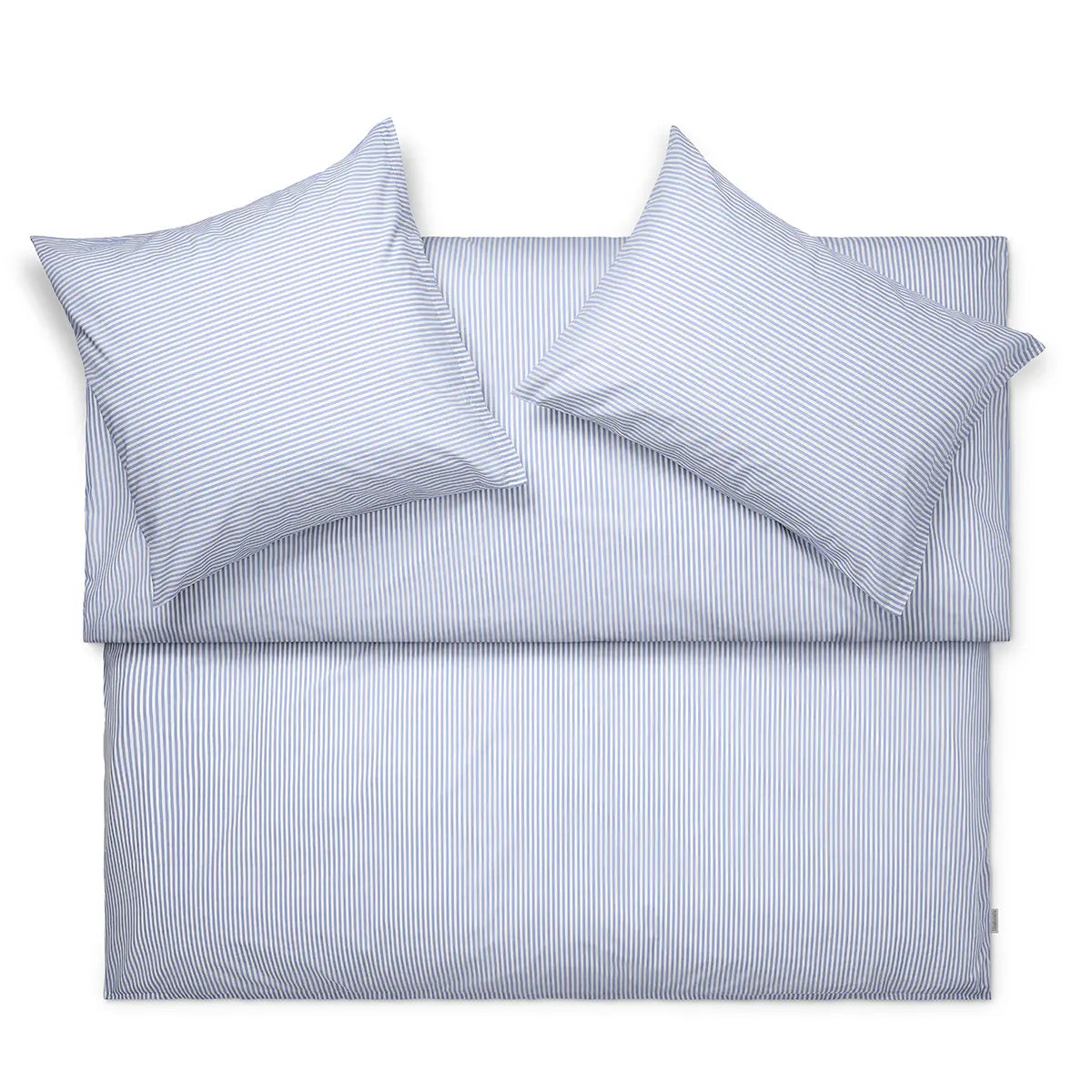 Frische Popeline Bettwäsche "Bari Stripe Bleu"