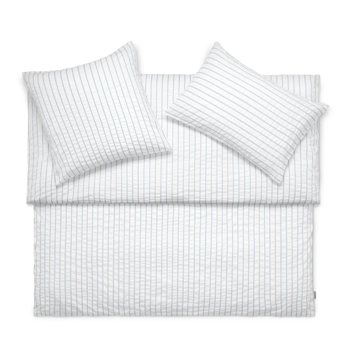 Ropa de cama de algodón seersucker "Dean Blanc"