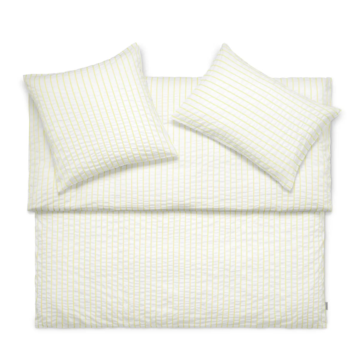 Ropa de cama de algodón seersucker "Dean Blanc"