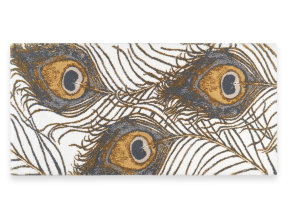Badeteppich aus Ägyptischer Baumwolle "Peacock", 70 x 140 cm